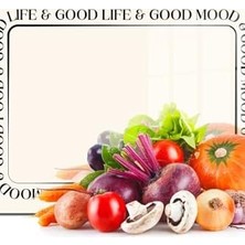 Canarino Cam Kesme Tahtası ve Sunumluk Good Life 20X30 cm