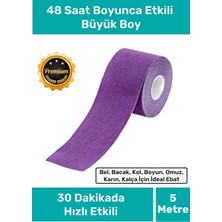 Floranova Hızlı Etkili Büyük Boy Kas Eklem Bel Bacak Kol Boyun Sırt Omuz Karın Kalça Ağrı Isıı Bandı 5cm x 5m