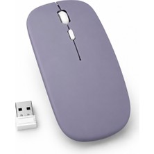 Alstrap Sessiz Şarjlı Kablosuz Mouse 1200 Dpı – USB Nano Alıcılı, Ultra Ince Ergonomik Tasarım, 10 Metre Çekim Mesafesi