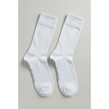 Allunique Erkek Klasik Ekru Doğal Merino Yün İnce Dikişsiz Soket Çorap