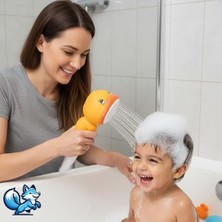 Canarino Sevimli Hayvan Figürlü Bebek Duş Başlığı – Annelerin Yardımcısı Eğitici Banyo Oyuncağı, Kolay Kurulum, El-Göz Koordinasyonu Geliştirici, Çocuklar Için Renkli ve Eğlenceli