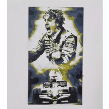 Belirtilmemiş Fernando Alonso Portre Çizim Dekoratif Tablo