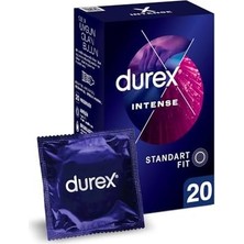 Canarino Intense Uyarıcı Jelli ve Tırtıklı Prezervatif 20'li (1 x 20 Adet)