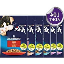 Odea Karışık Yaş Kedi Maması, 104 x 85 Gr, Çeşitli Lezzetler
