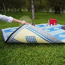 Odea 140 x 230 cm Plastik Hasır Halı - Piknik ve Dış Mekan Kullanımı