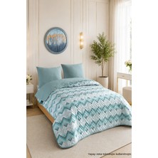 Ely Parker Çift Kişilik Pike Çift Taraflı Kapitone Pike ve Yatak Örtüsü Takımı – 200X230 cm Desenli (Çarşafsız)