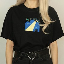 BarsDepo Alıen Baskılı Tişört, Premıum Kalite Unisex Çocuk / Yetişkin