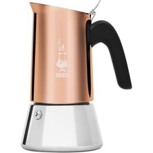 Canarino - Venus: 6 Cups Ocak Üstü Espresso Pişirici - 235ML - Kahverengi, Gümüş Renk - Paslanmaz Çelik Gövde - Patentli Güvenlik Valfi - Tüm Ocak Türleri Için Uygundur (Indüksiyon Dahil)
