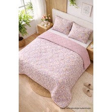 Ely Parker Çift Kişilik Pike Çift Taraflı Kapitone Pike ve Yatak Örtüsü Takımı – 200X230 cm Desenli (Çarşafsız)