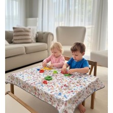 Canarino Yorni Su Geçirmez Yer/masa Örtüsü, Aktivite, Yemek ve Oyun Için, Doğa Dostu ve Çevreci, SERTIFIKALI,%100 Polyester, Family Desenli, 150X180CM