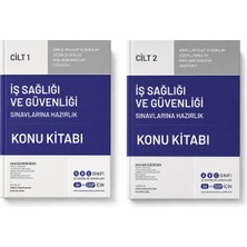 Iş Sağlığı ve Güvenliği Sınavlarına Hazırlık Konu Kitabı Cilt 1 Cilt 2 Set | Güncel Mevzuat, Çözümlü Sorular | A-B-C Sınıfı Isg Uzmanlığı | Ih ve Dsp