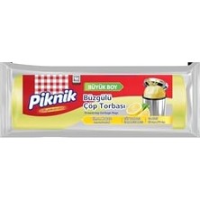 Canarino Çöp Torbası Büzgülü Büyük 15'li Limon 2100