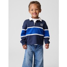Gap Erkek Bebek Lacivert Colorblock Rugby Polo Gömlek