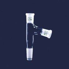 Isolab Adaptör - 2 Boyunlu - 75° Aşağı Açılı Ns 14/23 - Ns 14/23 - Ns 14/23