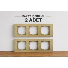 Ovivo Grano Titanyum Üçlü Çerçeve 2 Adet