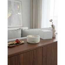 Viva Atelier El Yapımı Soya Wax Mum Green Desenli Taştozu Mumluk