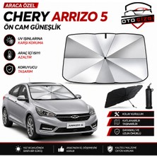 OtoÇizgi Chery Arizzo 5 Şemsiye Tip Ön Cam Güneşliği Katlanabilir Uv Korumalı Araç Cam Güneşlik