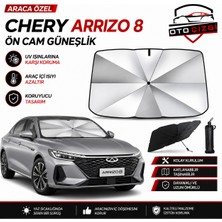 OtoÇizgi Chery Arizzo 8 Şemsiye Tip Ön Cam Güneşliği Katlanabilir Uv Korumalı Araç Cam Güneşlik