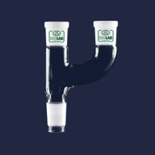 Isolab Adaptör - 2 Boyunlu - Paralel Ns 14/23 - Ns 14/23 - Ns 14/23