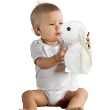 Odea Uzun Kulaklı Beyaz Peluş Tavşan, 65 cm Boyunda