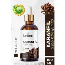 Gardone Karanfil Yağı Soğuk Sıkım %100 Saf ve Doğal Clove 100ML Cilt Bakımı Için Damla