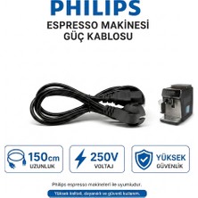 Philips Espresso Kahve Makinesi Güç Kablosu 150 cm 250V