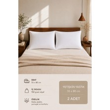 Lief Home Içi Silikon Elyaf Dolgulu Yetişkin Yastığı| 55X80 ( 2 Adet )