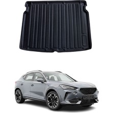 Omac Cupra Formentor 2020+ Uyumlu Araca Özel Kauçuk Tpe Bagaj Havuzu Siyah Üst Kademe Için