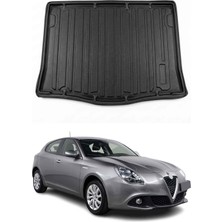 Omac Alfa Romeo Giulietta 2010+ Uyumlu Araca Özel Kauçuk Tpe Bagaj Havuzu Siyah