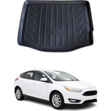 Omac Ford Focus 4 Hb 2015-2018 Arası Uyumlu Araca Özel Kauçuk Bagaj Havuzu Siyah Kalın Stepneli Için
