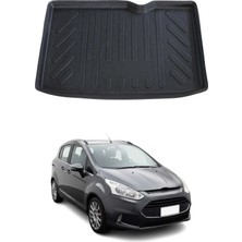 Omac Ford B-Max 2013+ Uyumlu Araca Özel Kauçuk Tpe Bagaj Havuzu Siyah