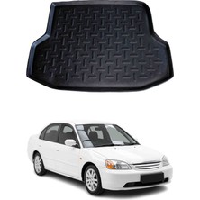 Omac Honda Civic Sedan 2002-2004 Arası Uyumlu Araca Özel Kauçuk Tpe Bagaj Havuzu Siyah