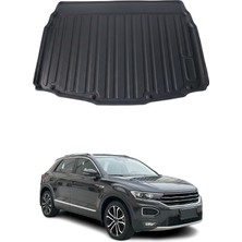 Omac VW T-Roc 2019-2025 Uyumlu Araca Özel Kauçuk TPE Bagaj Havuzu Siyah Alt Kademe için