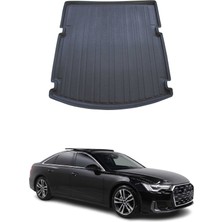 Omac Audi A6 Sedan C8 2018-2024 Arası Uyumlu Araca Özel Kauçuk Tpe Bagaj Havuzu Siyah