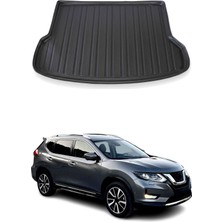 Omac Nissan X-Trail 5 Koltuklu 2014+ Uyumlu Araca Özel Kauçuk Tpe Bagaj Havuzu Siyah