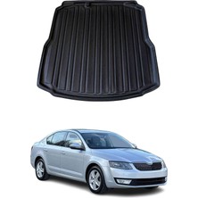 Omac Skoda Octavia Sedan A6-A7 2013-2020 Arası Uyumlu Araca Özel Kauçuk Tpe Bagaj Havuzu Siyah