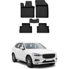 Omac Volvo XC60 -2 2017-2026 Uyumlu 4d Havuzlu Paspas Kauçuk Siyah 5 Parça