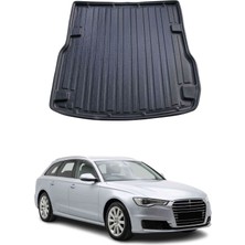 Omac Audi A6 Avant C7 2011-2018 Arası Uyumlu Araca Özel Kauçuk Tpe Bagaj Havuzu Siyah