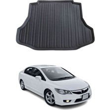Omac Honda Civic Sedan 2007-2011 Arası Uyumlu Araca Özel Kauçuk Tpe Bagaj Havuzu Siyah