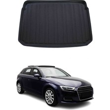 Omac Audi A3 Sportback 8V 2013-2020 Arası Uyumlu Araca Özel Kauçuk Tpe Bagaj Havuzu Siyah Alt Kademe Için