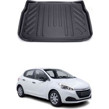 Omac Peugeot 208 Hb 2018-2020 Arası Uyumlu Araca Özel Kauçuk Tpe Bagaj Havuzu Siyah