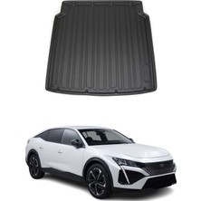 Omac Peugeot 408 Suv 2023+ Uyumlu Araca Özel Kauçuk Tpe Bagaj Havuzu Siyah
