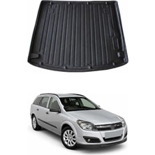 Omac Opel Astra H Stw 2004-2009 Arası Uyumlu Araca Özel Kauçuk Tpe Bagaj Havuzu Siyah