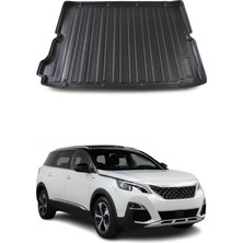 Omac Peugeot 5008 Crossover 2017-2023 Arası Uyumlu Araca Özel Kauçuk Tpe Bagaj Havuzu Siyah