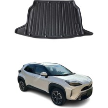 Omac Toyota Yaris Cross 2022+ Uyumlu Araca Özel Kauçuk Tpe Bagaj Havuzu Siyah Alt Kademe Için