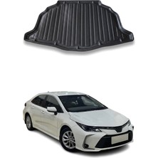 Omac Toyota Corolla Hb Hybrit 2021+ Uyumlu Araca Özel Kauçuk Tpe Bagaj Havuzu Siyah Kulaklı Için