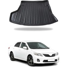 Omac Toyota Corolla Sedan 2007-2012 Arası Uyumlu Araca Özel Kauçuk Tpe Bagaj Havuzu Siyah