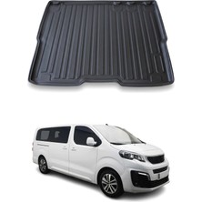 Omac Peugeot Expert Traveller 2017+ Uyumlu Araca Özel Kauçuk Tpe Bagaj Havuzu Siyah