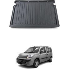 Omac Renault Kangoo Combi Multix 2010-2016 Uyumlu Araca Özel Kauçuk Bagaj Havuzu Siyah Koltuklu Için