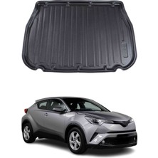 Omac Toyota C-Hr 2016+ Uyumlu Araca Özel Kauçuk Tpe Bagaj Havuzu Siyah Stepneli Model Için